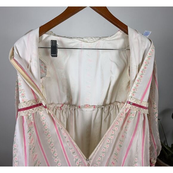 Vintage 1970s Lorrie Deb Floral Lace Victorian Prairie Dress, Gunne Sax Style - Picture 16 of 16